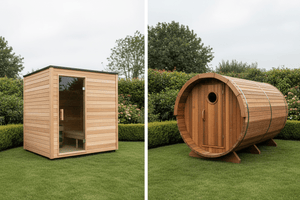 Outdoor Cube vs Barrel Saunas | Which Outdoor Sauna Is Best? | KOVE - Kove