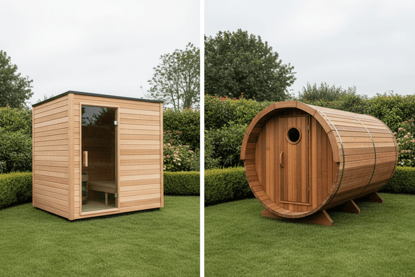 Outdoor Cube vs Barrel Saunas | Which Outdoor Sauna Is Best? | KOVE - Kove