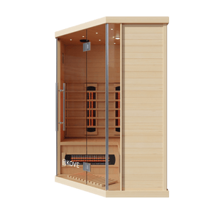 KOVE Corner Full Spectrum Infrared Sauna – 3–4 Person