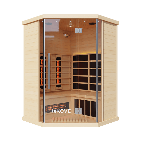 KOVE Corner Full Spectrum Infrared Sauna – 3–4 Person