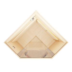 KOVE Corner Full Spectrum Infrared Sauna – 3–4 Person