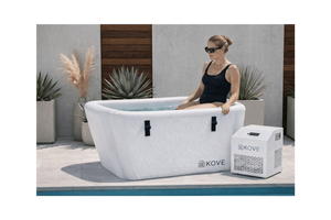 KOVE Elite Ice Bath – Ergonomic Reclined Cold Plunge (Chiller Compatible)