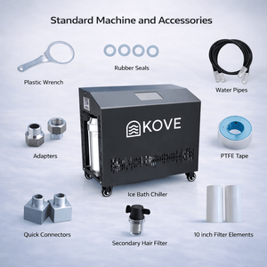 KOVE Pro Ice Bath Chiller 0.8HP – Heat & Cool with App Control