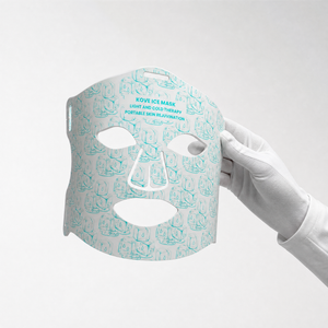 KOVE Red & Infrared LED Facial Mask – Multi-Wavelength Light Therapy with Cold Pack