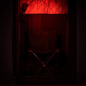 KOVE Portable Infrared Sauna Tent – Indoor 1 Person Far Infrared Sauna with Carbon Heating & Red Light