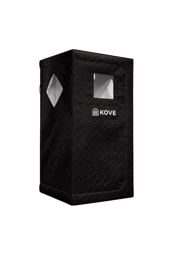 KOVE Portable Infrared Sauna Tent – Indoor 1 Person Far Infrared Sauna with Carbon Heating & Red Light