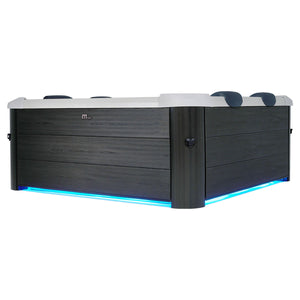 KOVE x MSpa OSLO 6 Person Hot Tub | WiFi Spa with Hydro Jets & LED Lighting