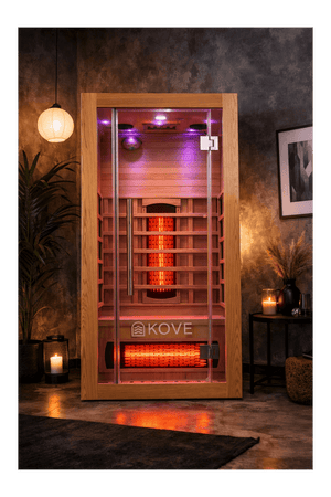 KOVE Full Spectrum Infrared Sauna – 1 Person - Kove