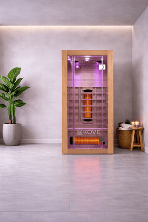 KOVE Full Spectrum Infrared Sauna – 1 Person - Kove