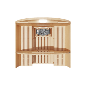 KOVE Outdoor Barrel Sauna – 1–2 Person Garden Sauna with 4.5kW Harvia Electric Heater - Kove