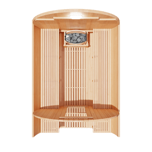 KOVE Outdoor Barrel Sauna – 4–6 Person Garden Sauna with 6kW Harvia Electric Heater - Kove