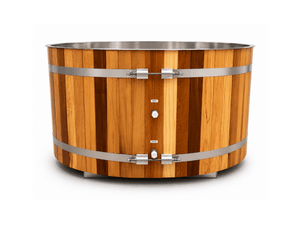 KOVE Oval Cedar Ice Bath – Reclined Cold Plunge - Kove