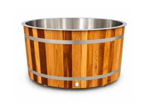 KOVE Oval Cedar Ice Bath – Reclined Cold Plunge - Kove