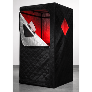 KOVE Portable Infrared Sauna Tent – Indoor 1 Person Far Infrared Sauna with Carbon Heating & Red Light - Kove