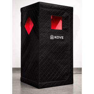 KOVE Portable Infrared Sauna Tent – Indoor 1 Person Far Infrared Sauna with Carbon Heating & Red Light - Kove