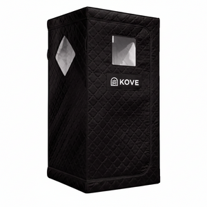 KOVE Portable Infrared Sauna Tent – Indoor 1 Person Far Infrared Sauna with Carbon Heating & Red Light - Kove