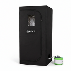 KOVE Portable Steam Sauna Tent | Home Steam Sauna with 4L Steamer & Chair - Kove