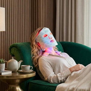 KOVE Red & Infrared LED Facial Mask – Multi-Wavelength Light Therapy with Cold Pack - Kove