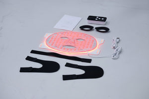KOVE Red & Infrared LED Facial Mask – Multi-Wavelength Light Therapy with Cold Pack - Kove