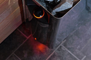 KOVE x Harvia The Wall SW80 8kW Sauna Heater – Stainless Steel Electric Heater with Built-In Controls - Kove