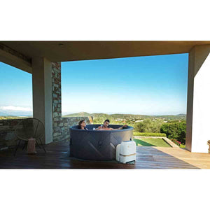 KOVE x MSpa Frame Mono-Eco 8 Person Hot Tub | Rigid Drop-Stitch Plug & Play Spa with WiFi Control - Kove