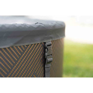 KOVE x MSpa Frame Mono-Eco 8 Person Hot Tub | Rigid Drop-Stitch Plug & Play Spa with WiFi Control - Kove