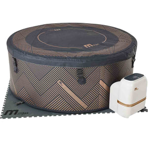 KOVE x MSpa Frame Mono-Eco 8 Person Hot Tub | Rigid Drop-Stitch Plug & Play Spa with WiFi Control - Kove