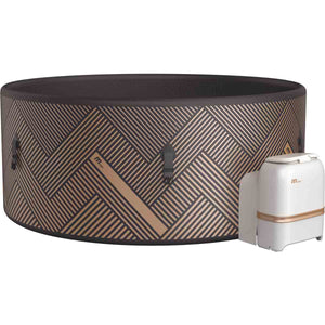 KOVE x MSpa MONO 6 Person Hot Tub | Rigid Drop-Stitch Plug & Play Spa with WiFi Control - Kove