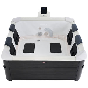 KOVE x MSpa OSLO 6 Person Hot Tub | WiFi Spa with Hydro Jets & LED Lighting - Kove