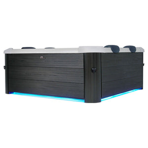 KOVE x MSpa OSLO 6 Person Hot Tub | WiFi Spa with Hydro Jets & LED Lighting - Kove