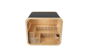 KOVE Cube Sauna 5–6 Person Outdoor Sauna – Premium Spruce Wood, 8kW Heater, Modern Cube Design