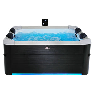 KOVE x MSpa OSLO 6 Person Hot Tub | WiFi Spa with Hydro Jets & LED Lighting